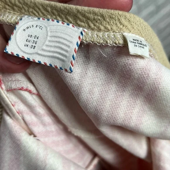 Anthropologie Postmark Striped Red and White Sleeveless Dress with Pockets sz 4 - Picture 5 of 6